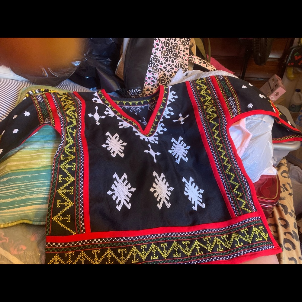 handmade beaded outfit and necklace from philippines